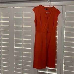 Orange Sharagano mid dress